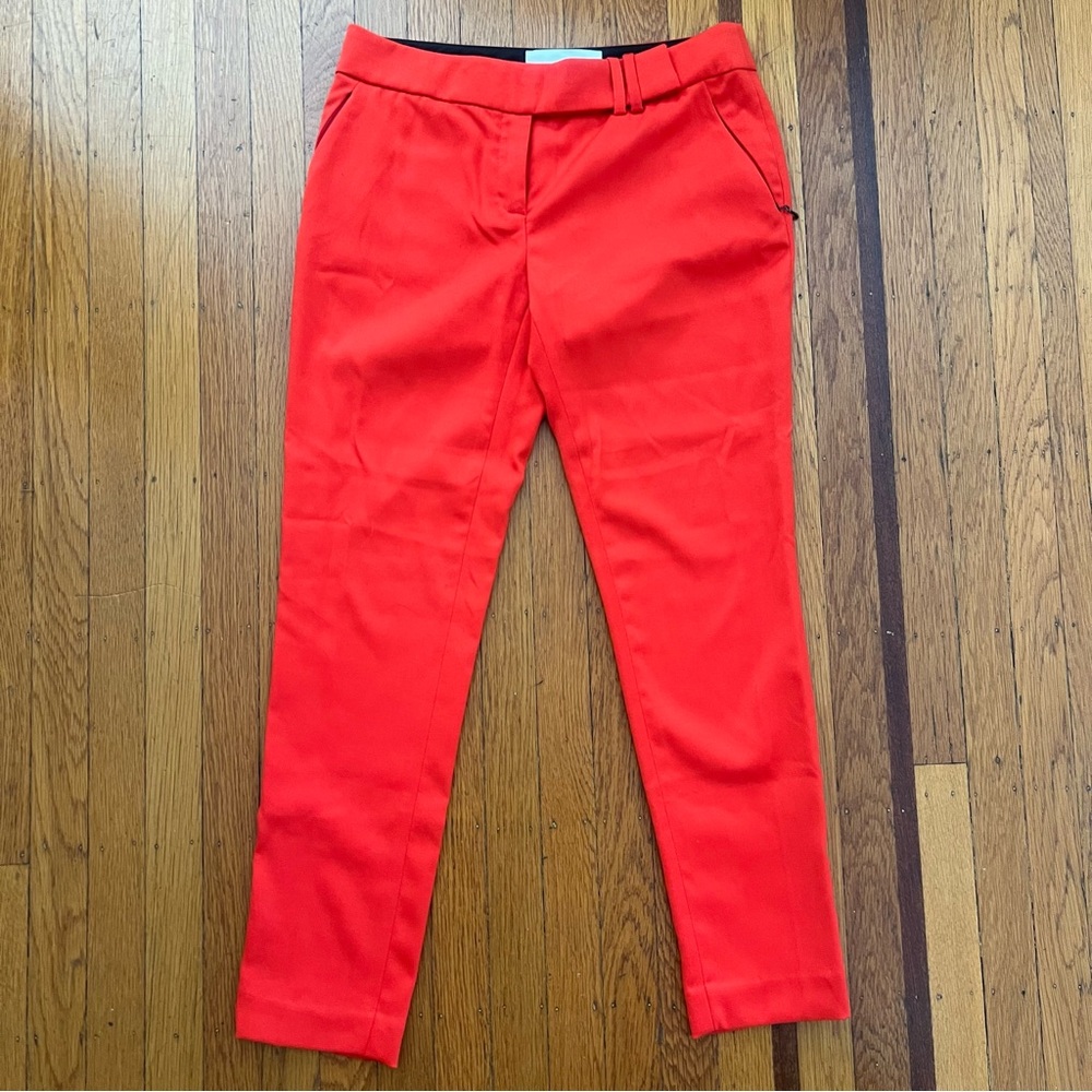 Leifsdottir red trousers pants 6 Anthropologie EUC